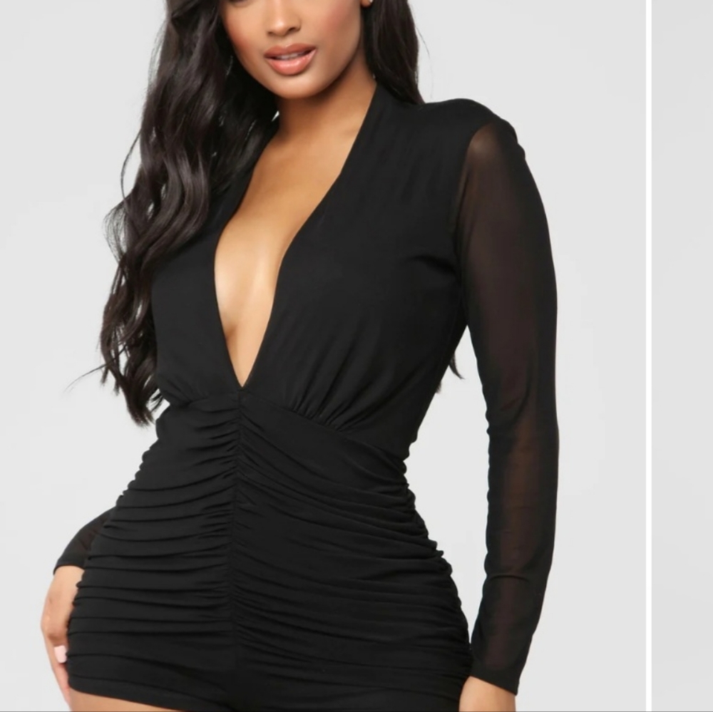 Black Mesh romper